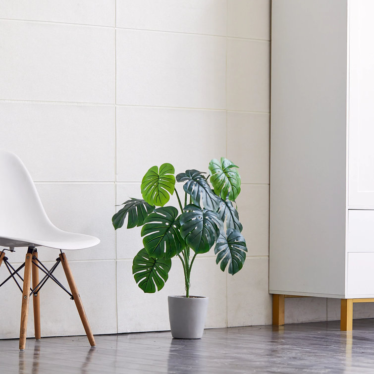 Primrue 30'' Artificial Monstera Plant in Pot & Reviews Wayfair